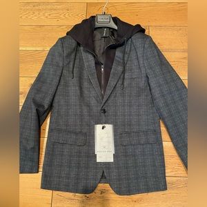 PROJEK RAW

Modern Fit Knit Blazer with Detachable Hood - Size Small